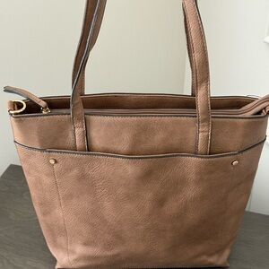 Seven Days Vegan Elegant Brown Shoulder / Hand Bag
